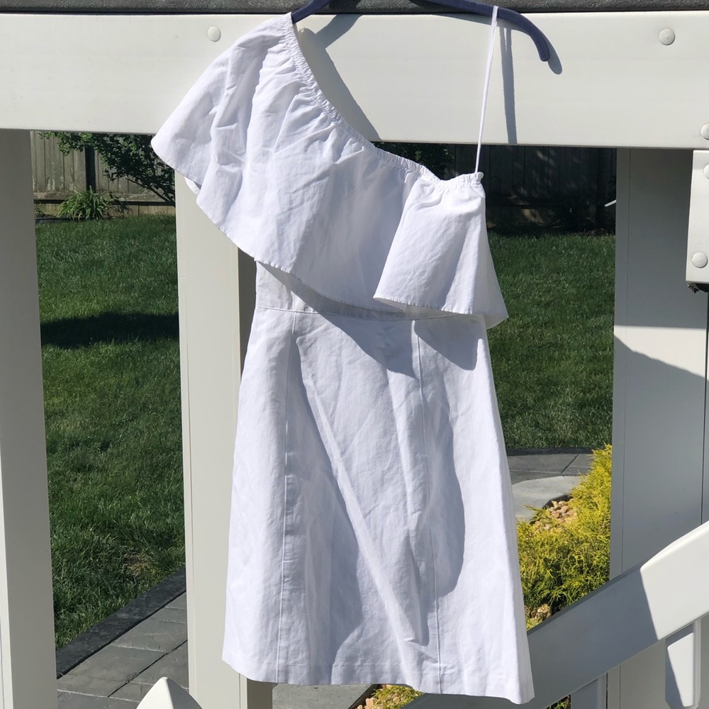 ALC One Shoulder White Dress 0